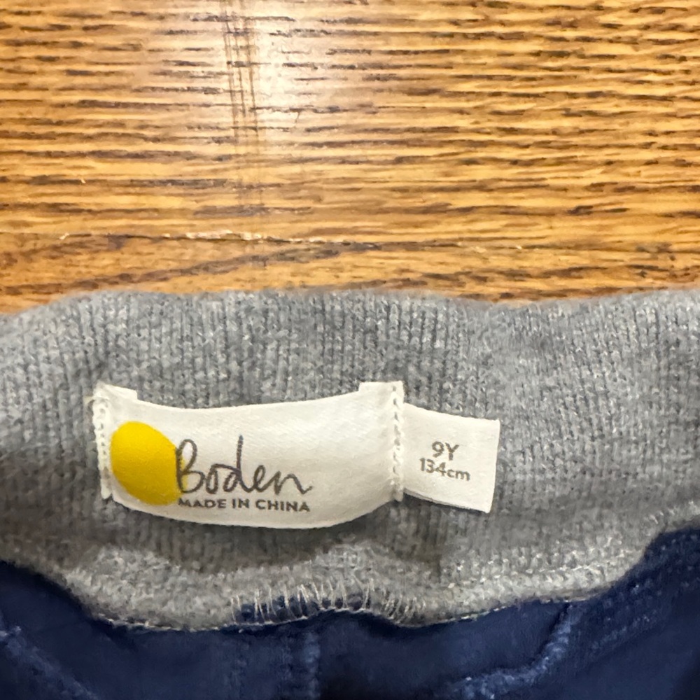 Boden Kids Navy Joggers with Vibrant Lightning Bolts - Picture 2 of 5